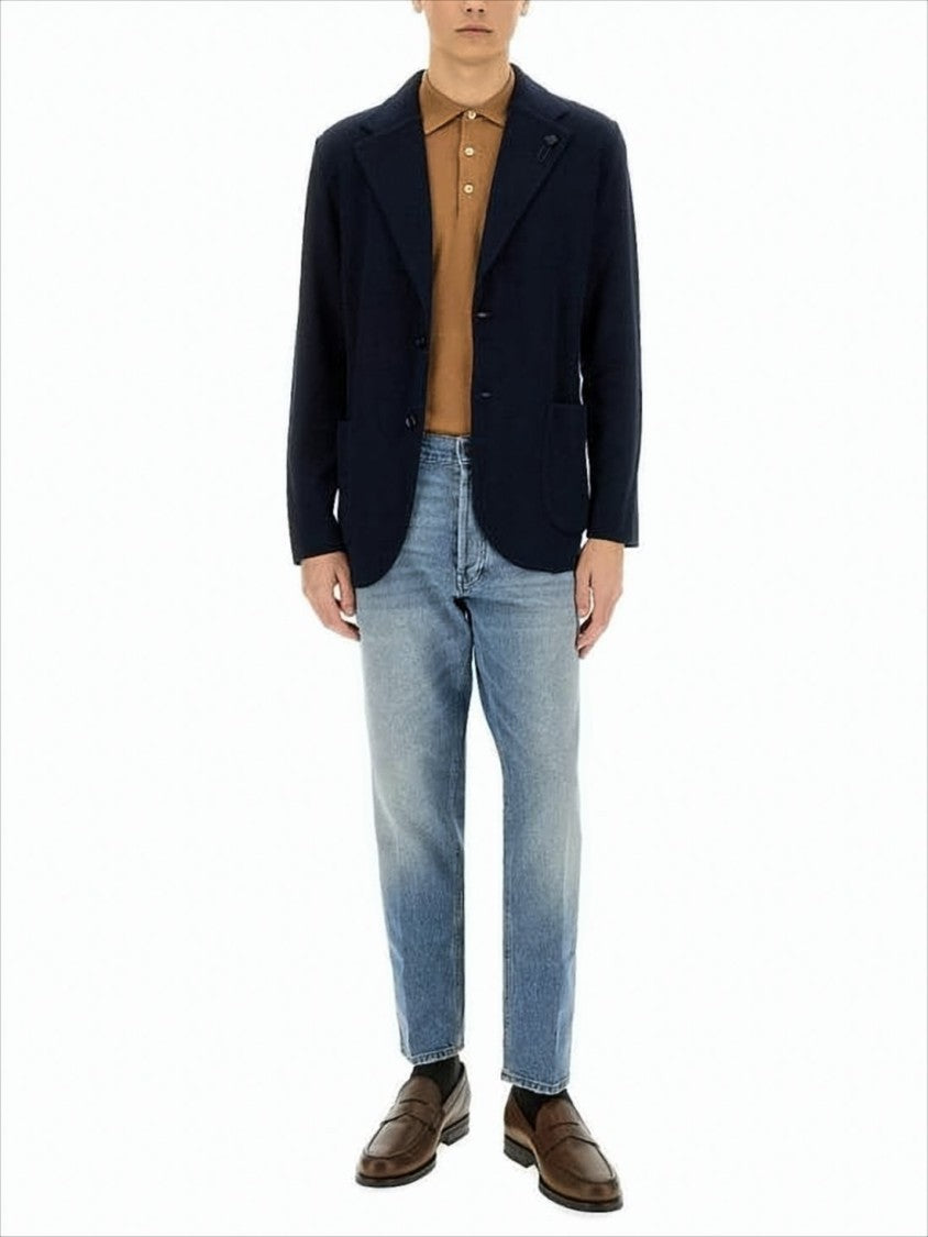 Tailored Two-Button Jacket with Notch Lapels