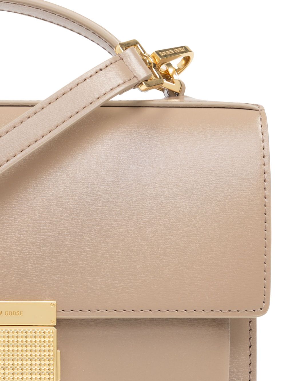 Structured Calf Leather Square Bag