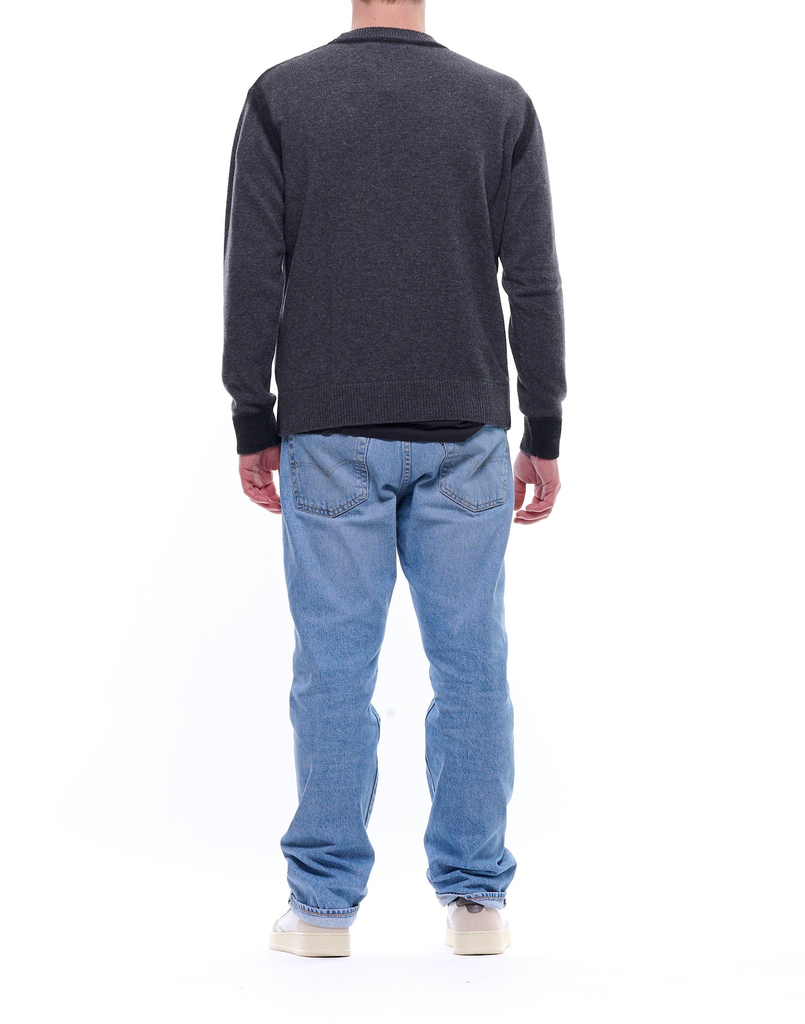 Black Airbrush Crewneck Sweater