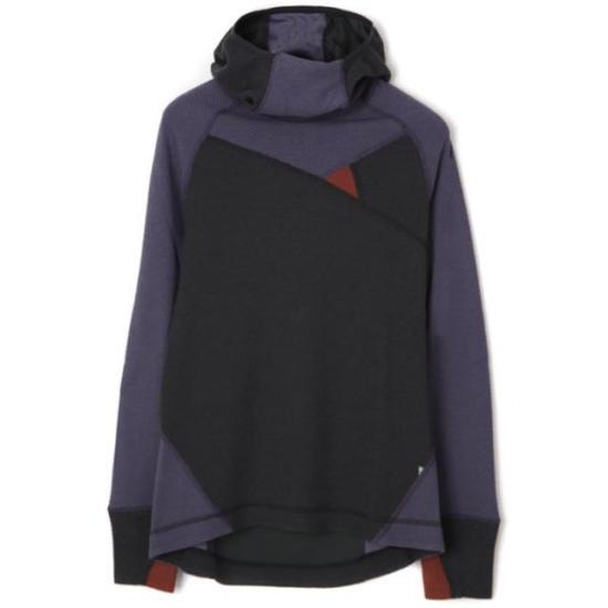 Color-Block Hooded Sweatshirt with Hem