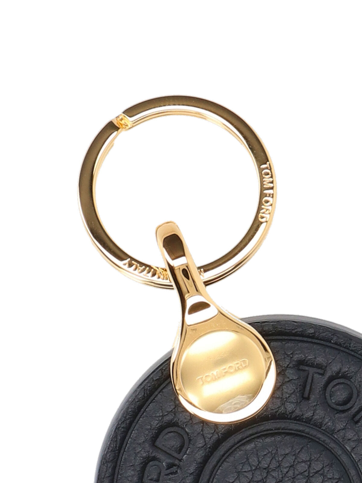 Leather Key Ring, Black