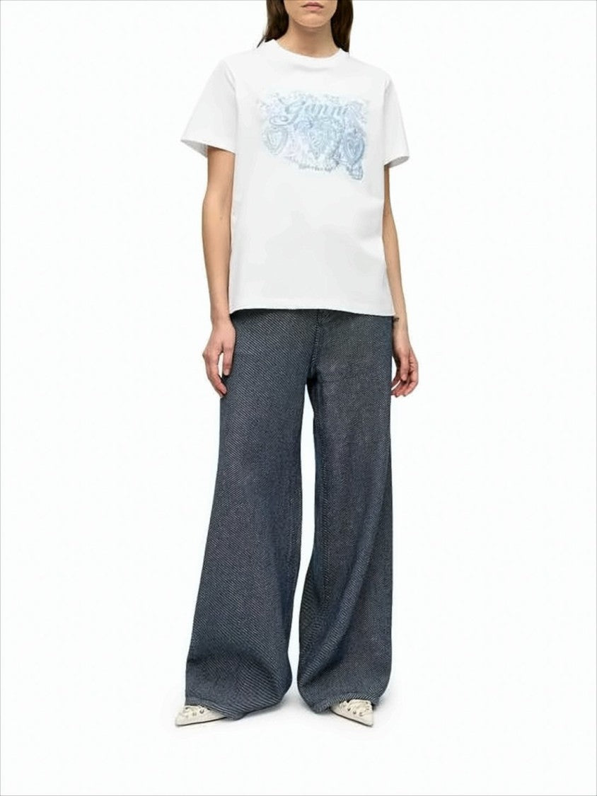 Relaxed-Fit Organic Cotton T-Shirt With Decorative Graphic Print