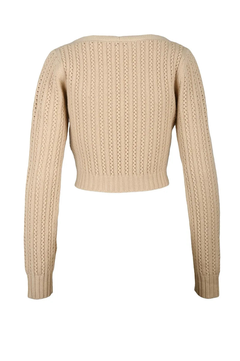 Ifrem Short Sweater - Beige