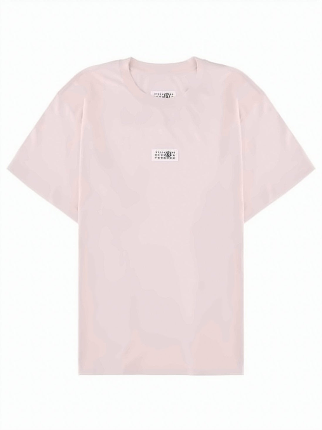 Pink Cotton T-Shirt with Text Patch