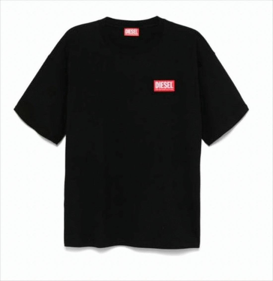 Relaxed-Fit Black Cotton T-Shirt
