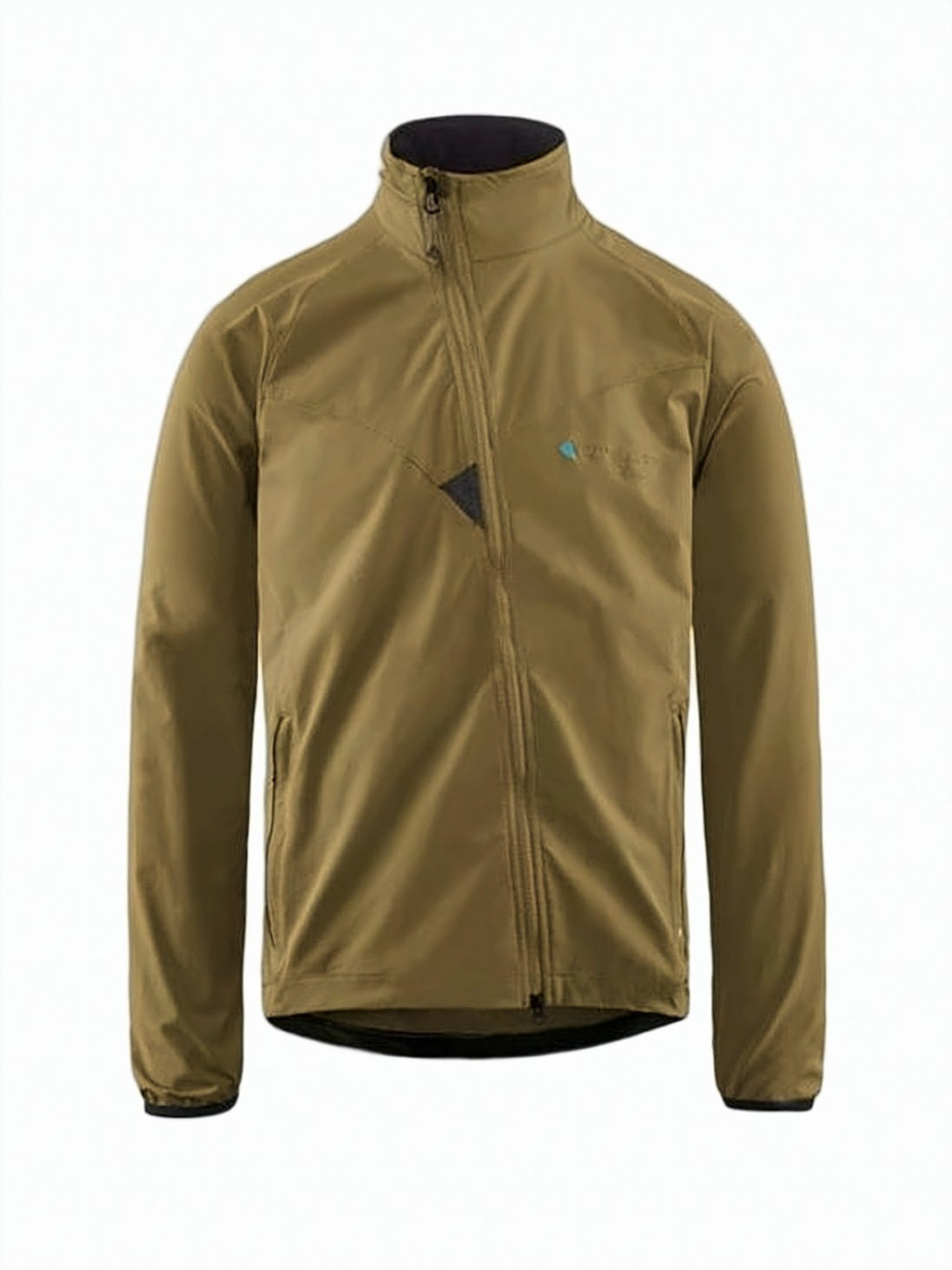 Asymmetrical Front Zip Jacket With High Collar