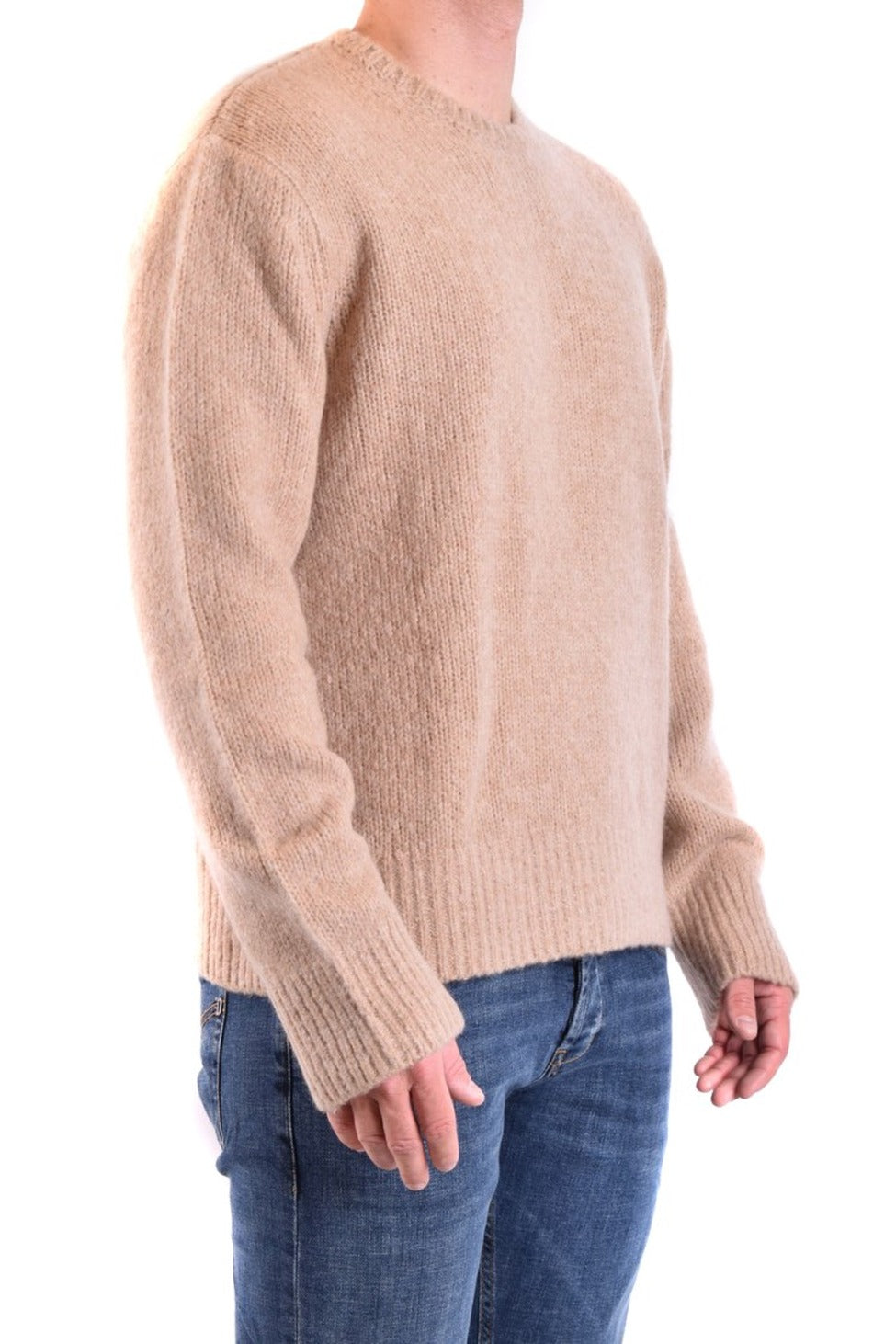 Beige Cashmere Blend Sweater
