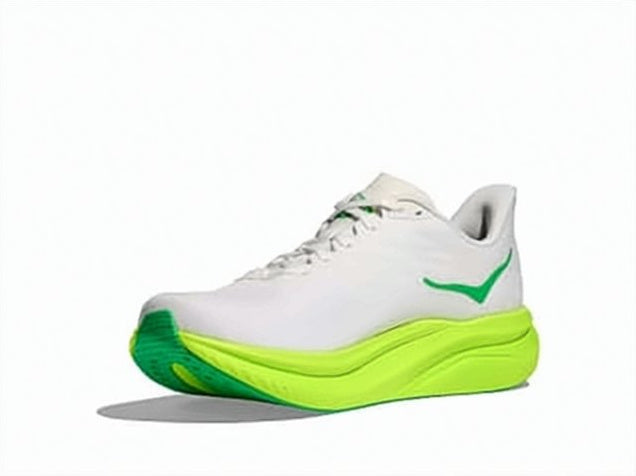 Sleek White Mesh Sneakers with Bold Green Accents