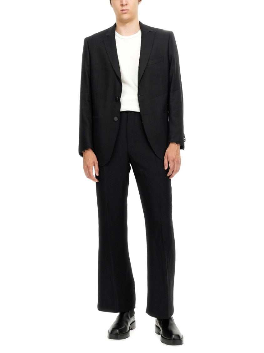 Single-Breasted Jacket With Peaked Lapels