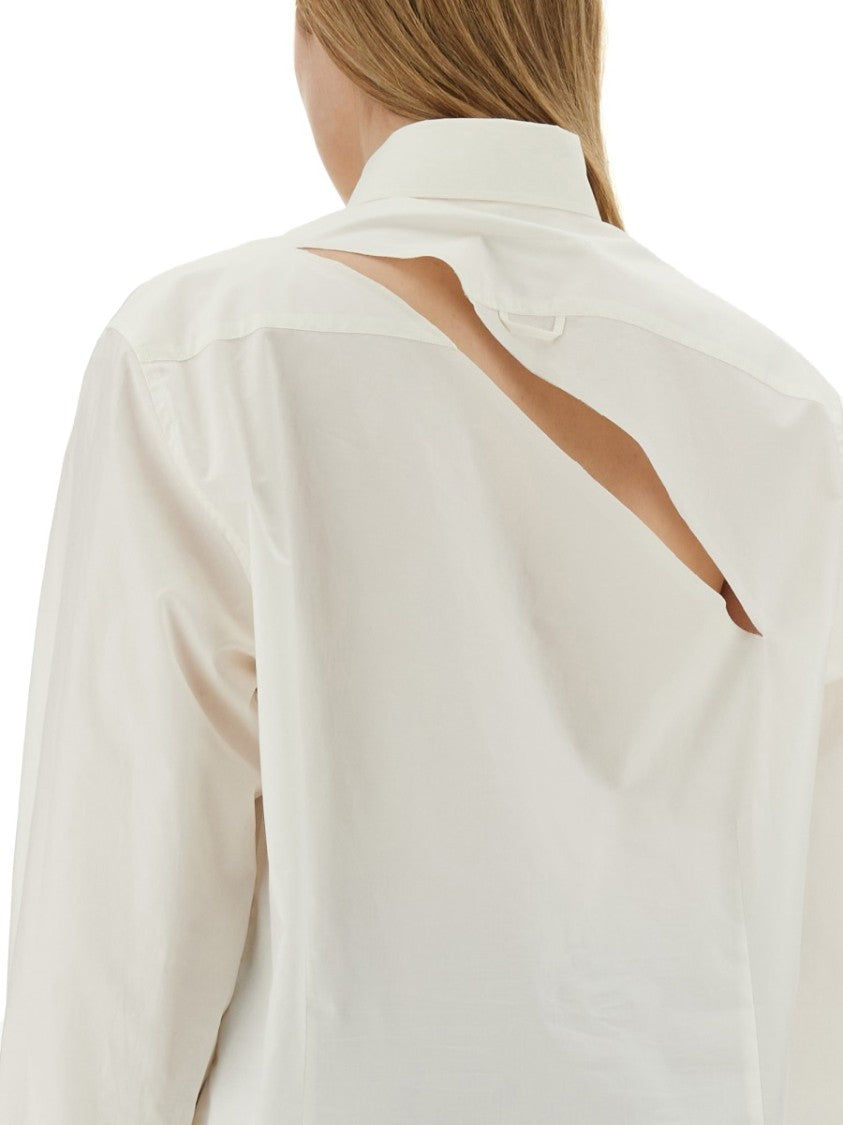 White Cotton Oversize Fit Shirt