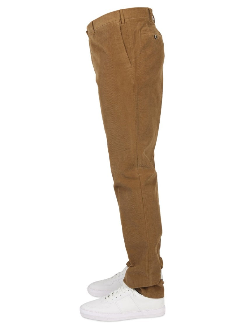Slim Fit Tailored Pants With Button