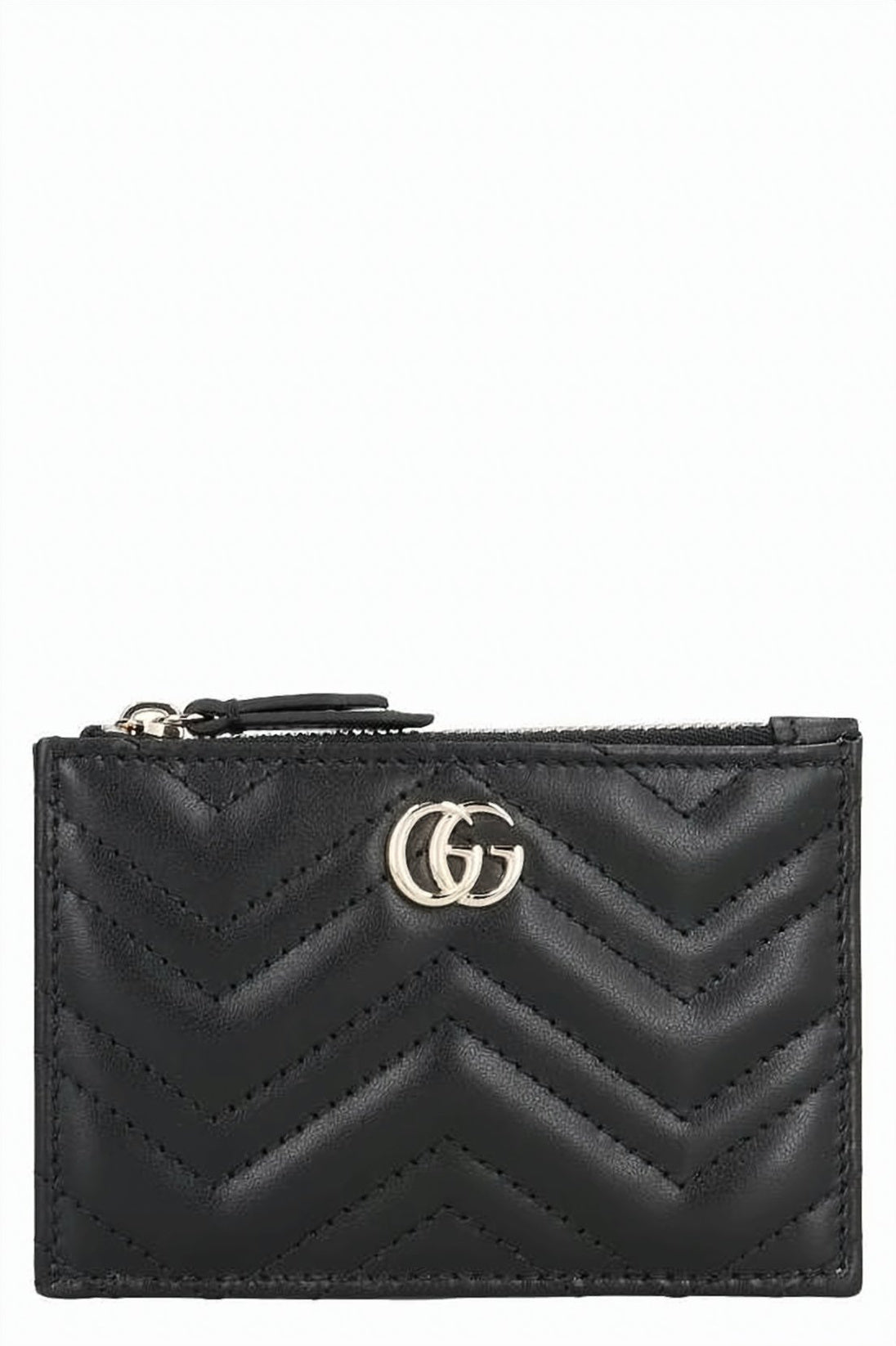 Quilted Leather Keyring Pouch