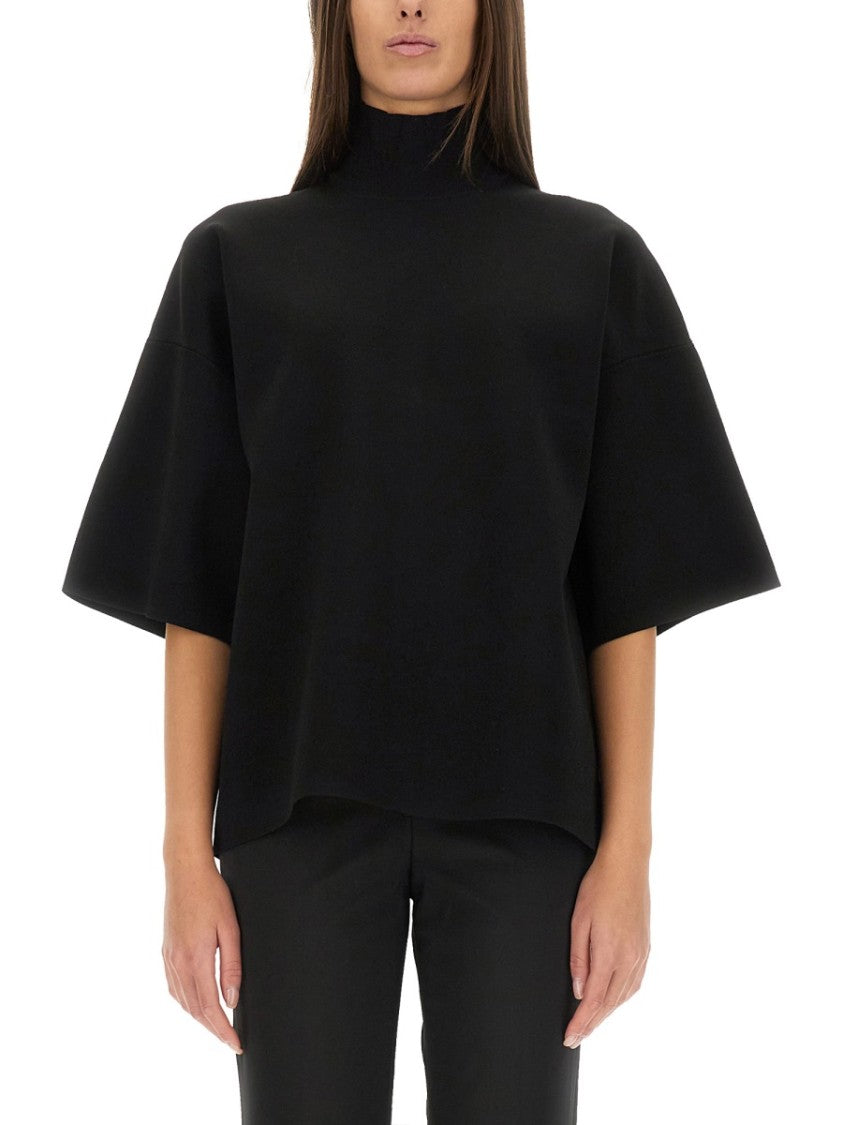 Relaxed Fit Turtleneck Top