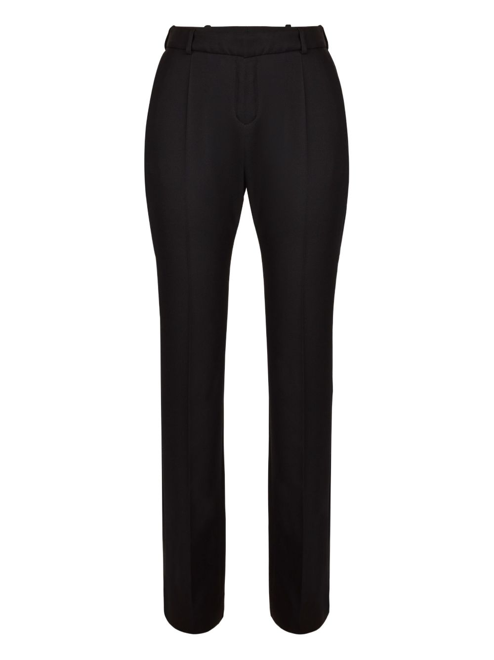 Straight-Leg Trousers with Pressed Crease