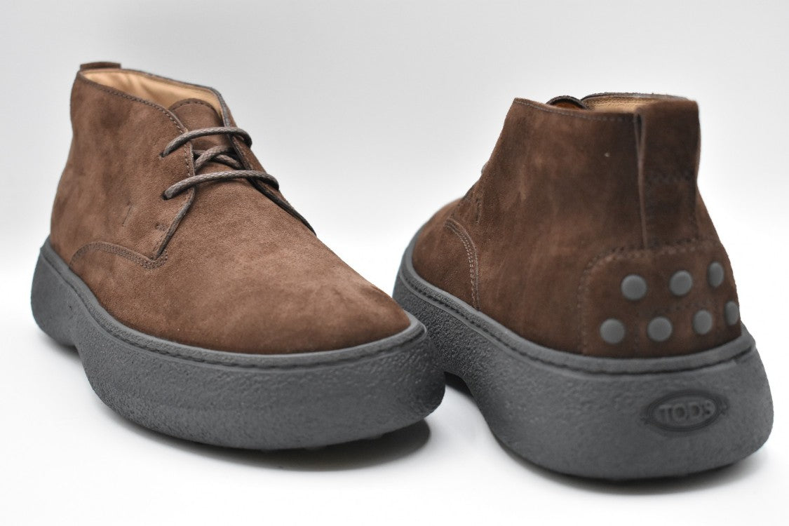 Suede Brown Flat Shoes
