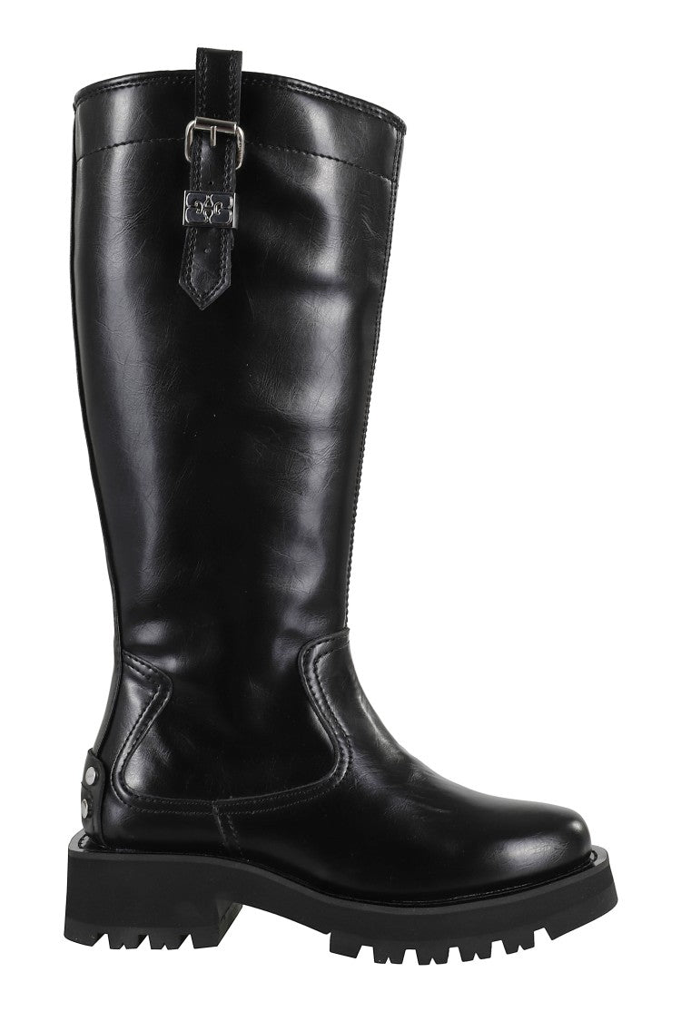 Studs High Boot Crinkle