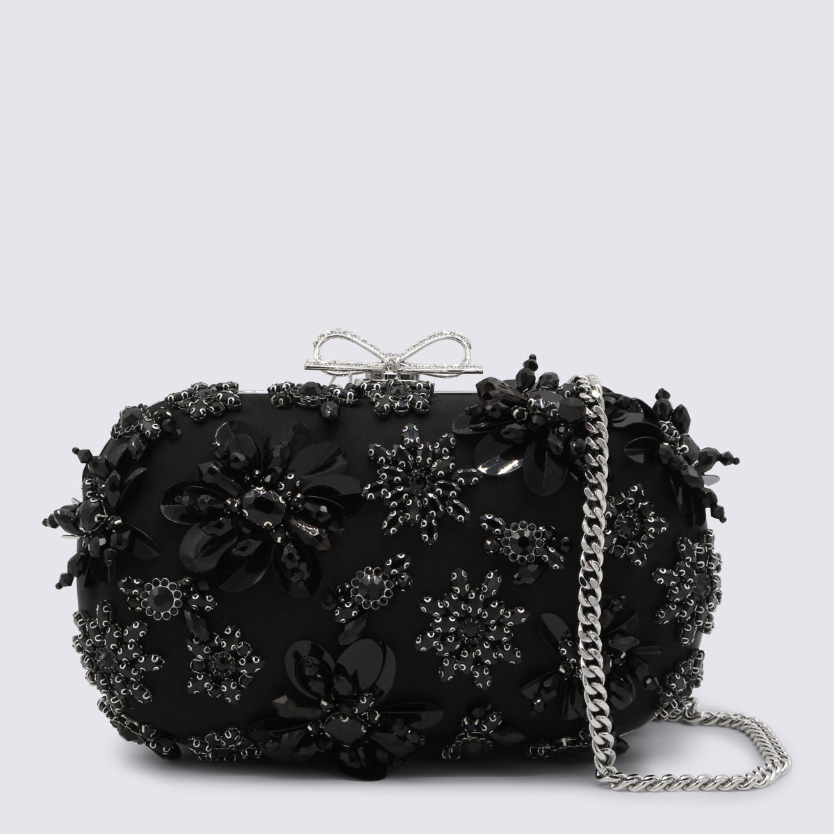Black Embellished Clutch