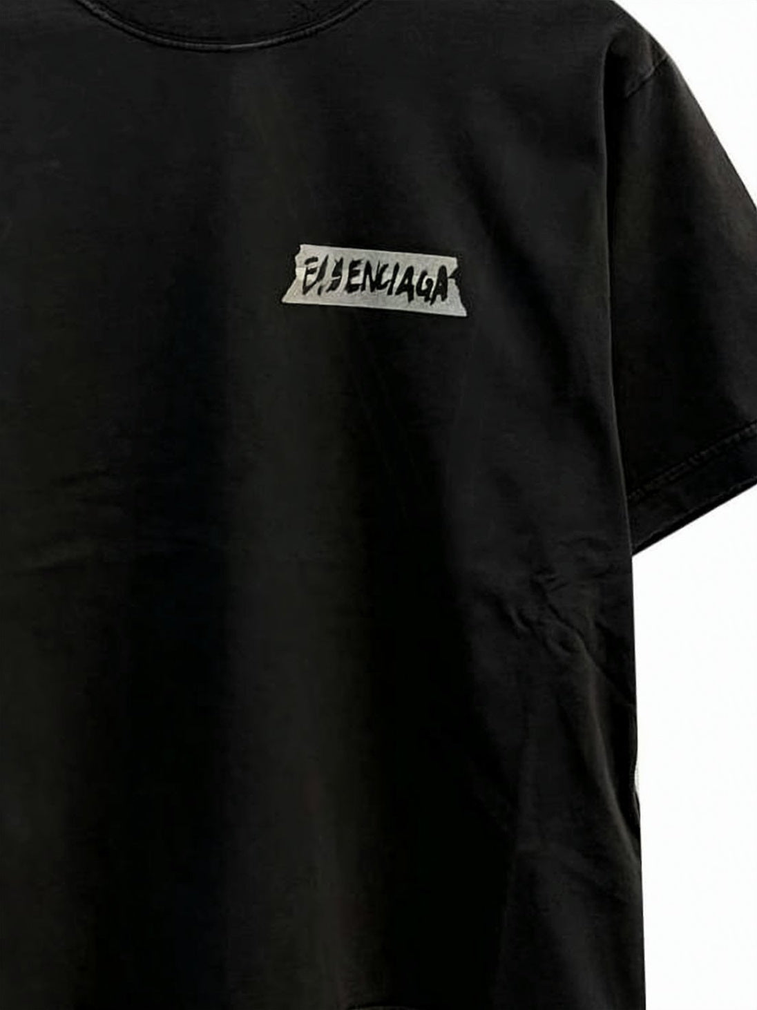 Cropped Black T-Shirt