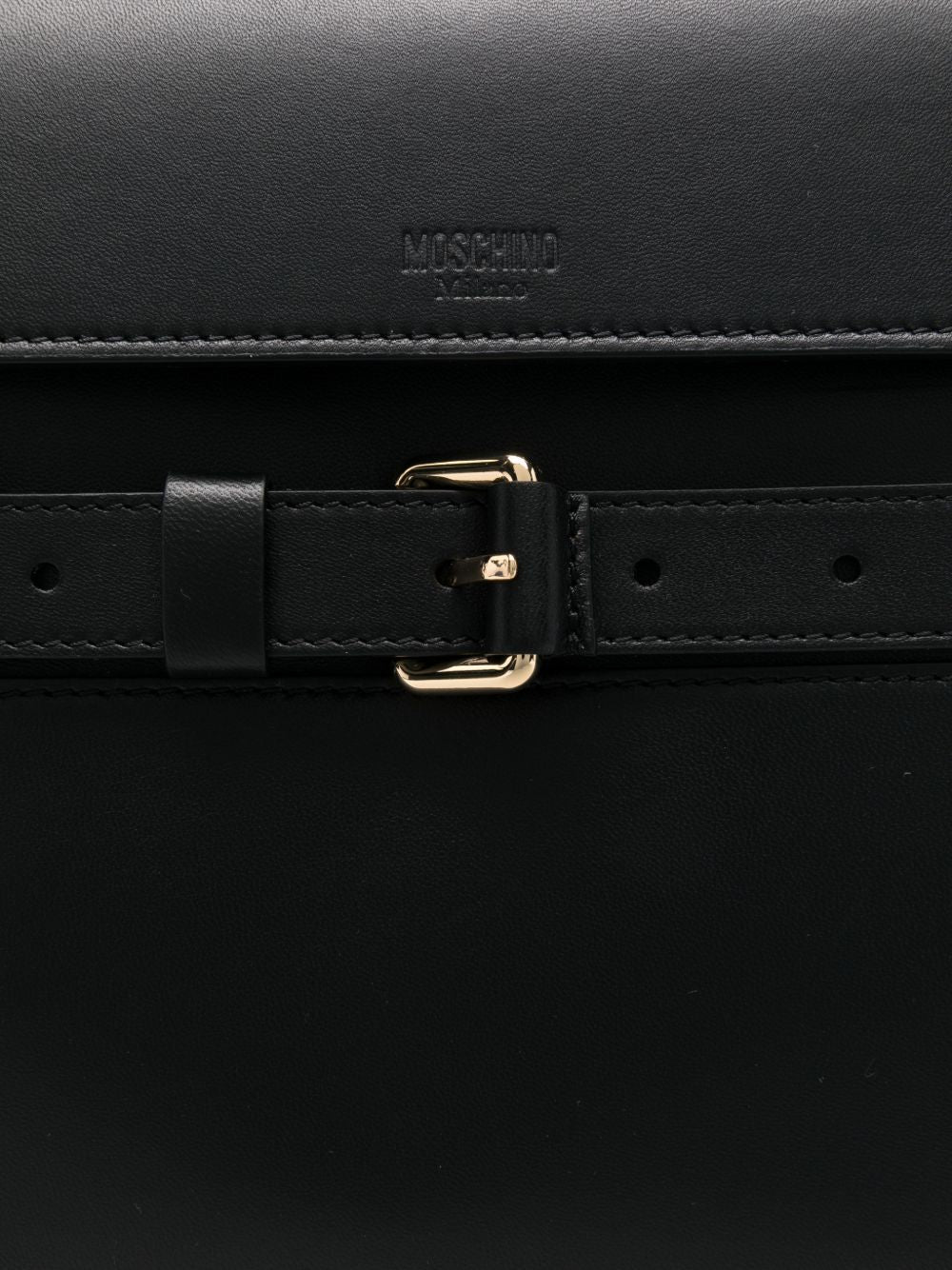Rectangular Shoulder Bag With Structured Flap