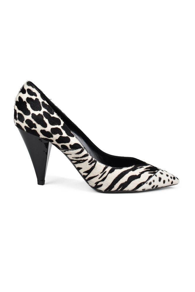 Pointed-Toe Pumps In Foal Leather