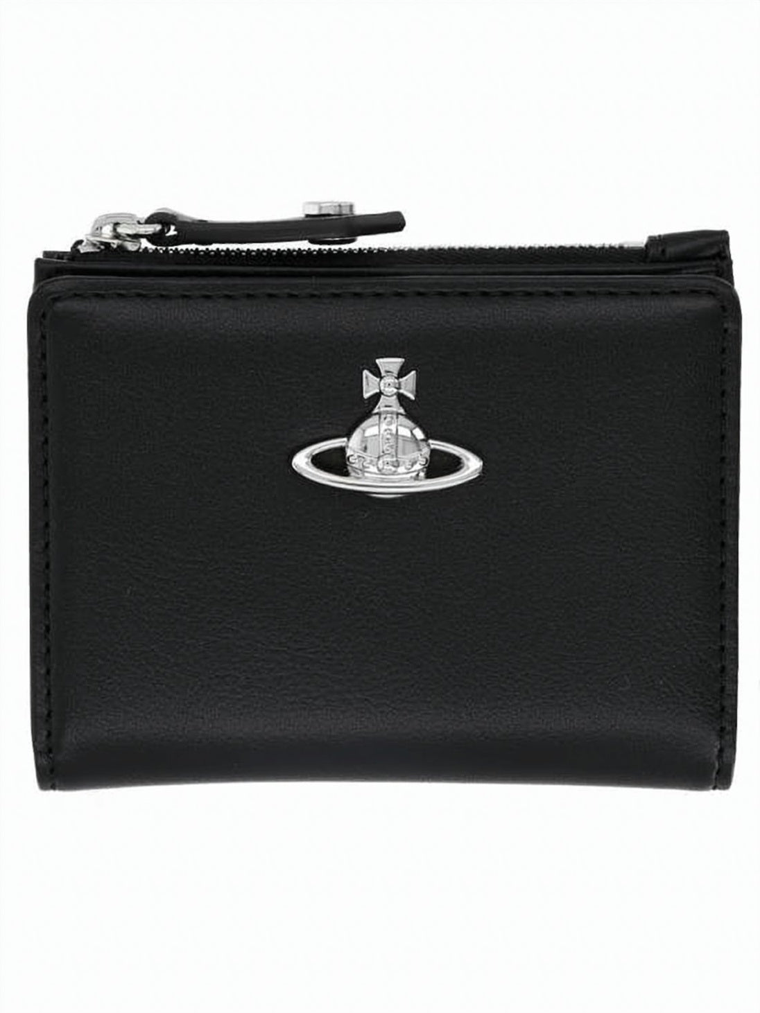 Textured Black Zip-Around Cardholder