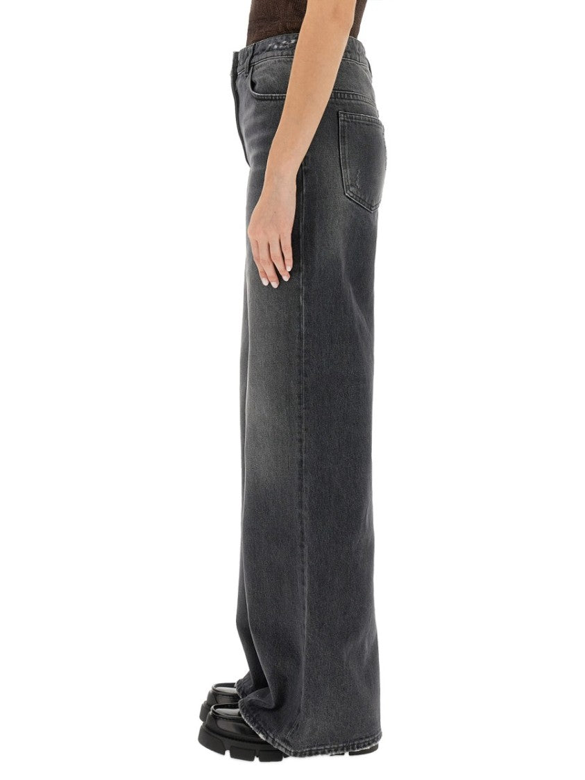 Relaxed-Fit High-Waisted Wide-Leg Jeans