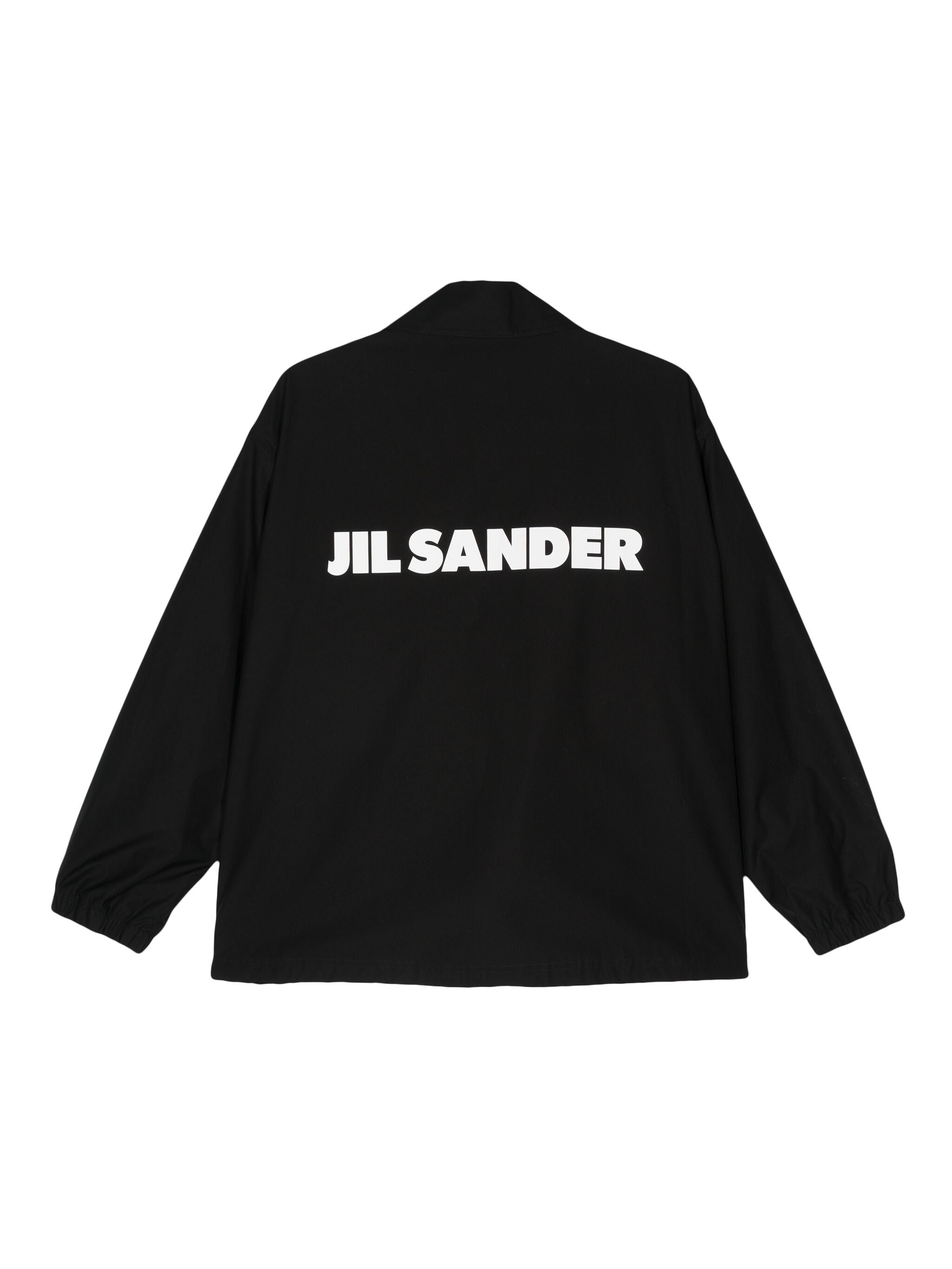 Black Blouson Boxy Cotton Jacket