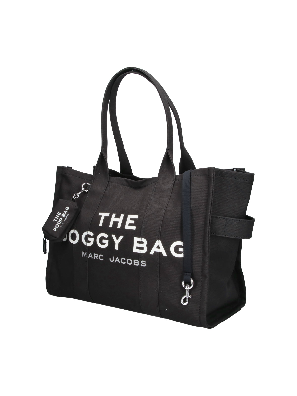 Black The Doggy Bag Graphic Tote