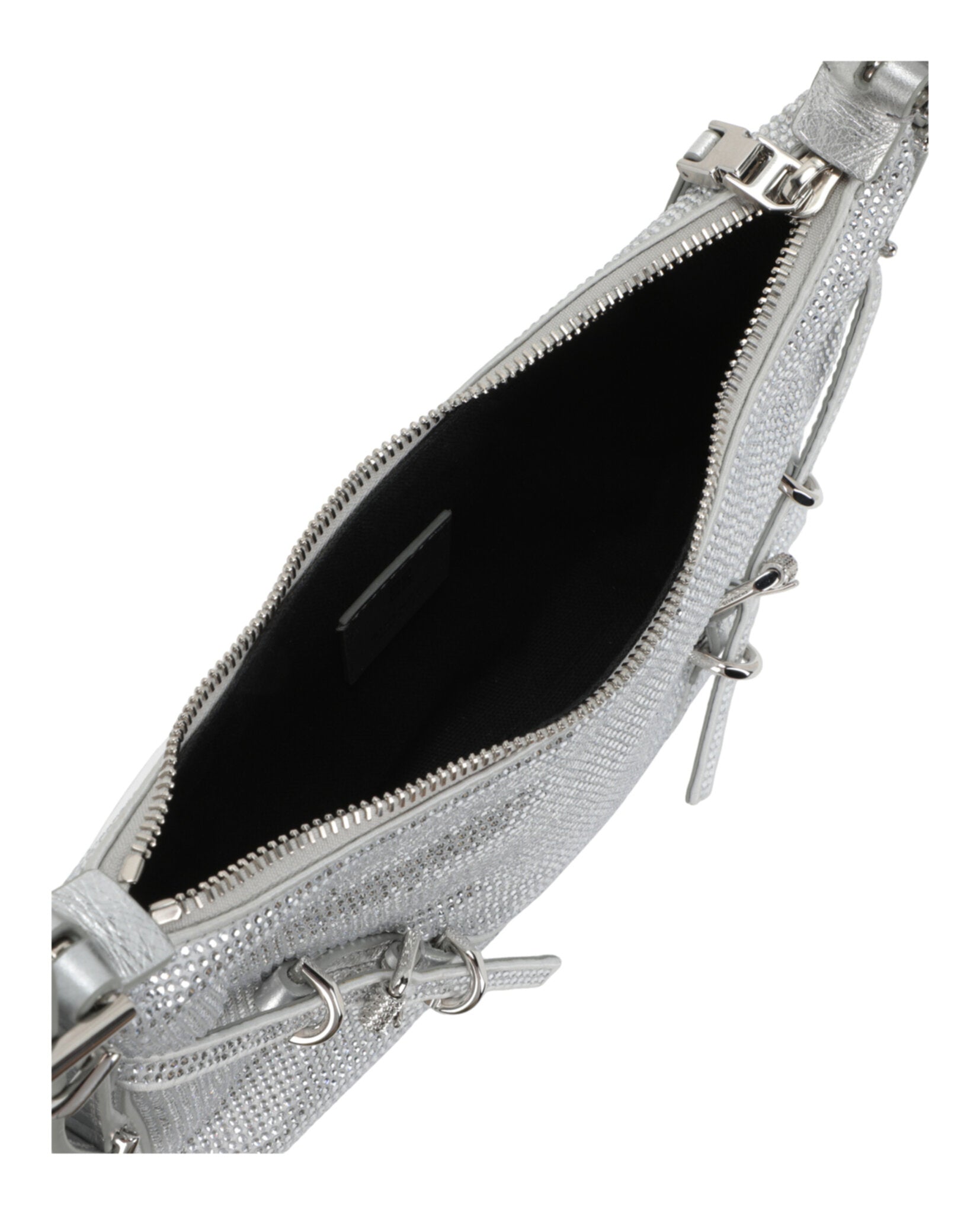 Mini Voyou Satin And Strass Shoulder Bag