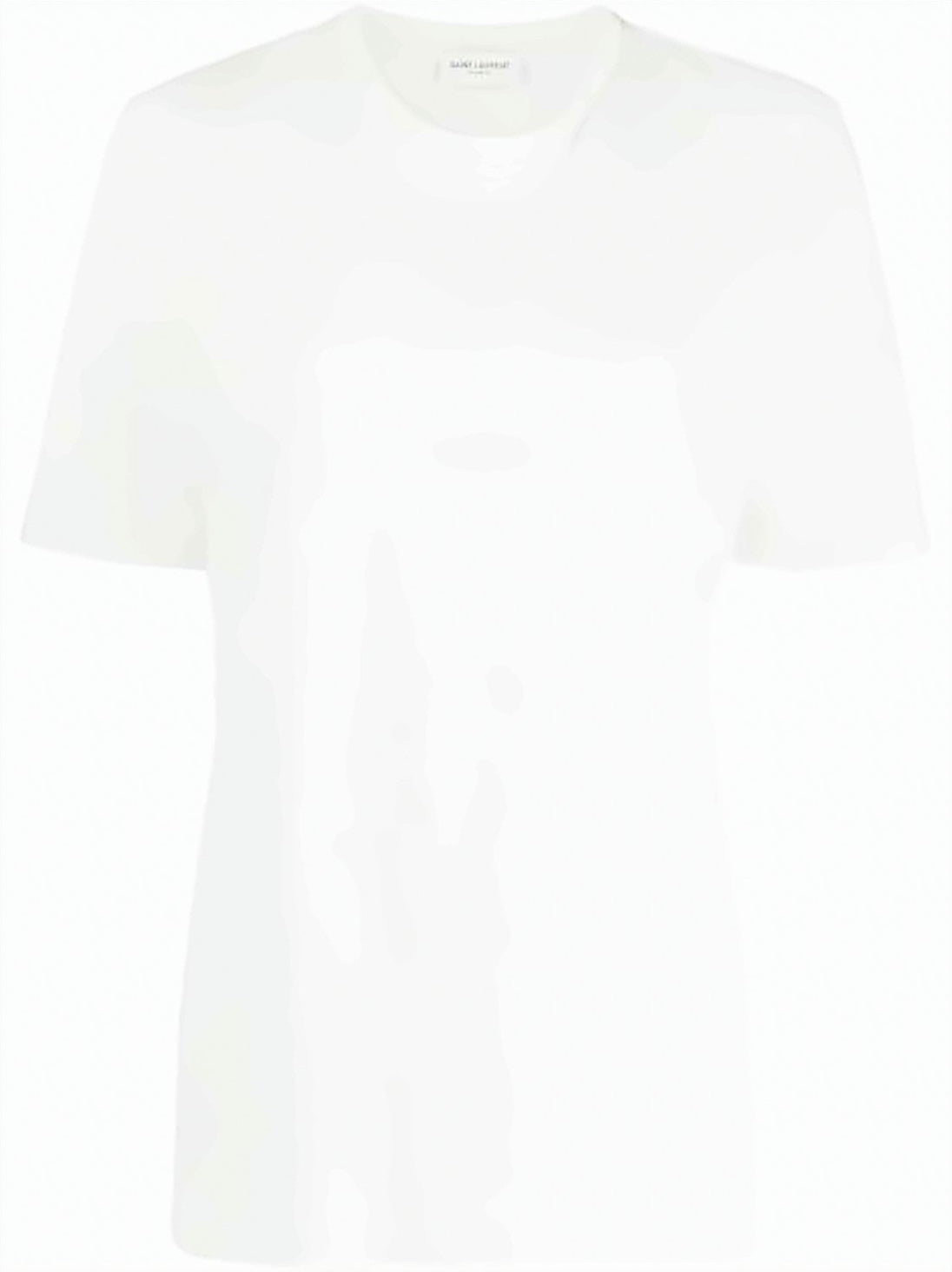 Minimalist White Cotton T-Shirt with Chest Pocket Detail
