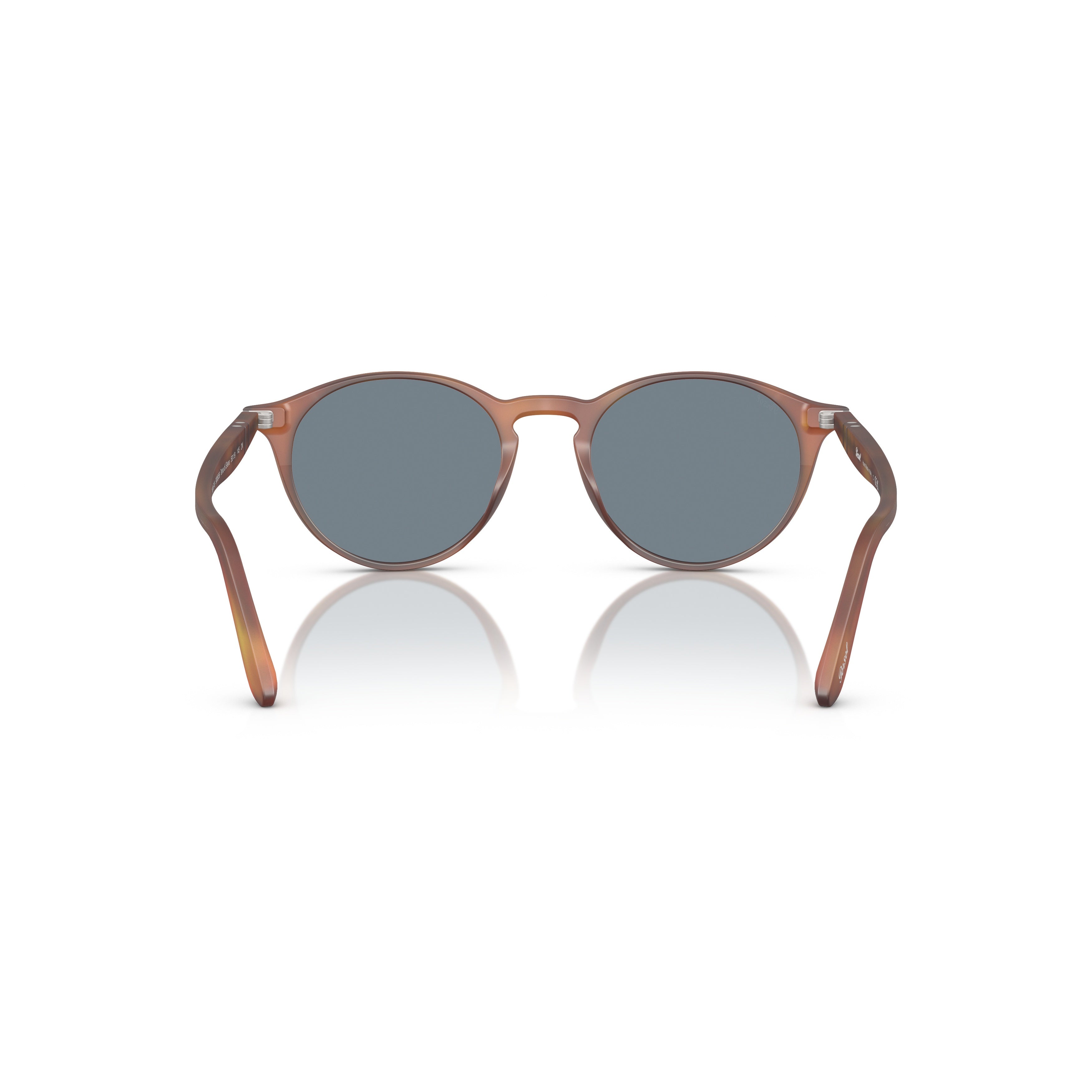 0po3092sm Rounded Acetate Sunglasses with Tortoiseshell Pattern