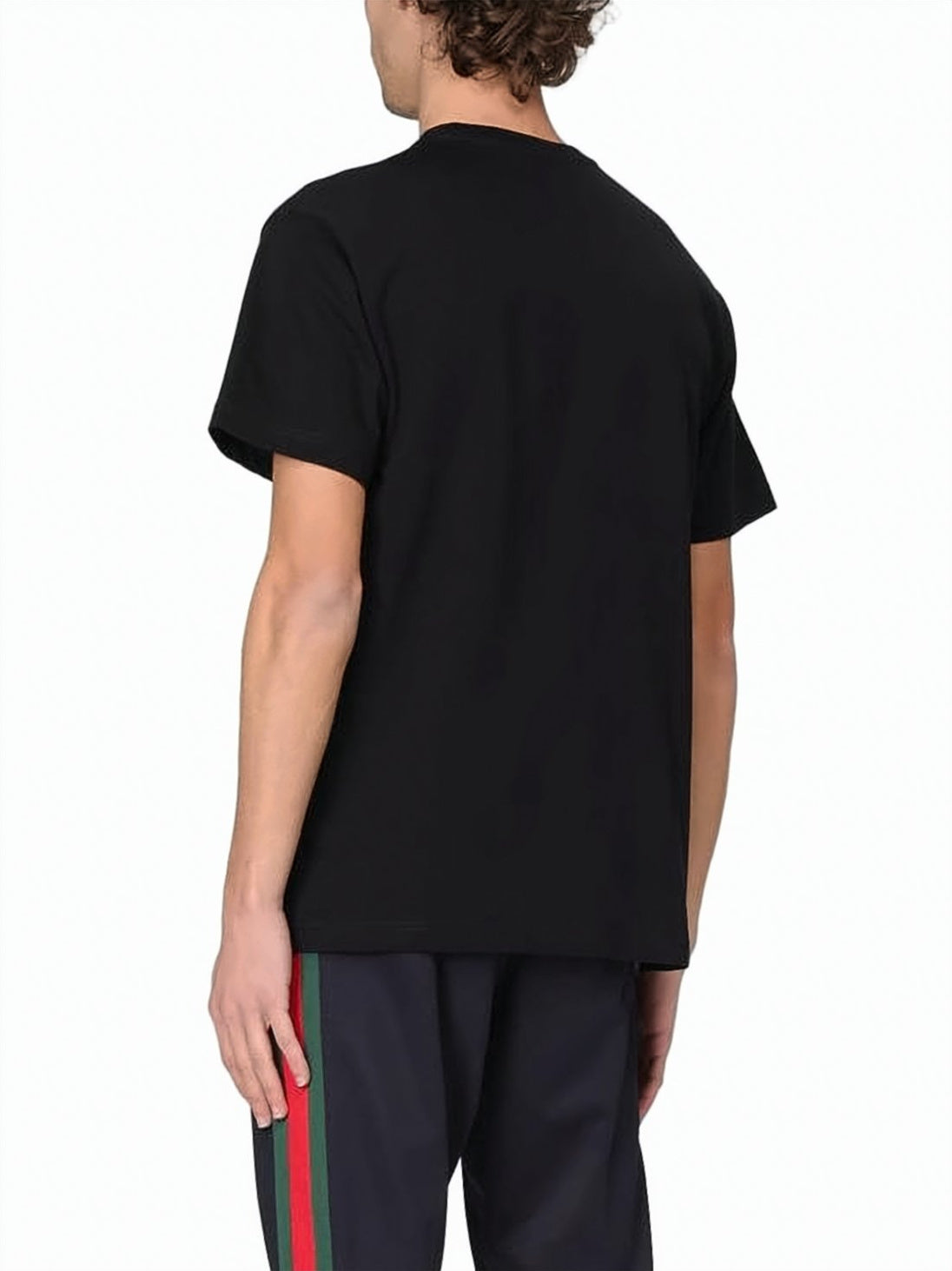 Short-Sleeve T-Shirt with Tonal Logo Embroidery