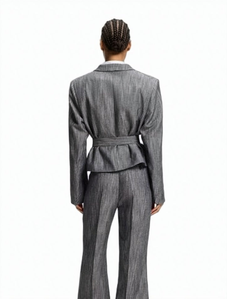 Jelsia Double Breasted Belted Blazer