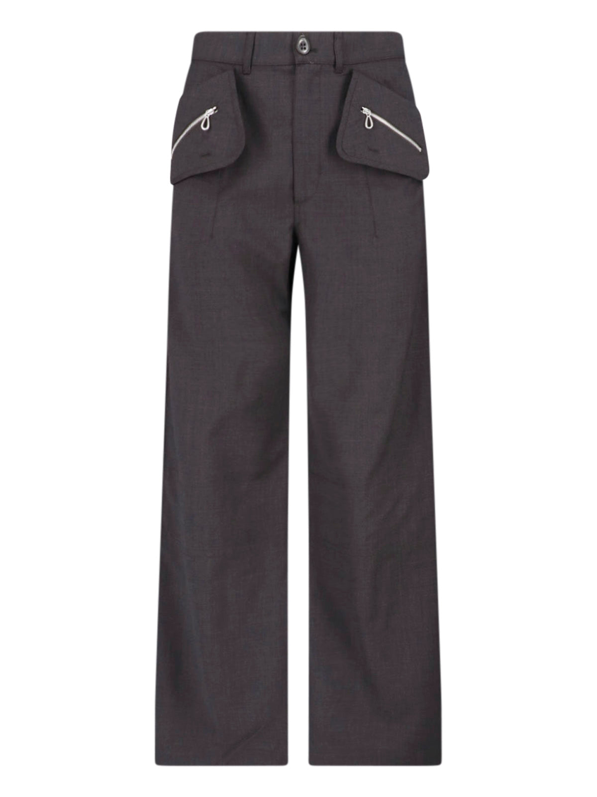 Brown Komlo Straight-Leg Virgin Wool Trousers