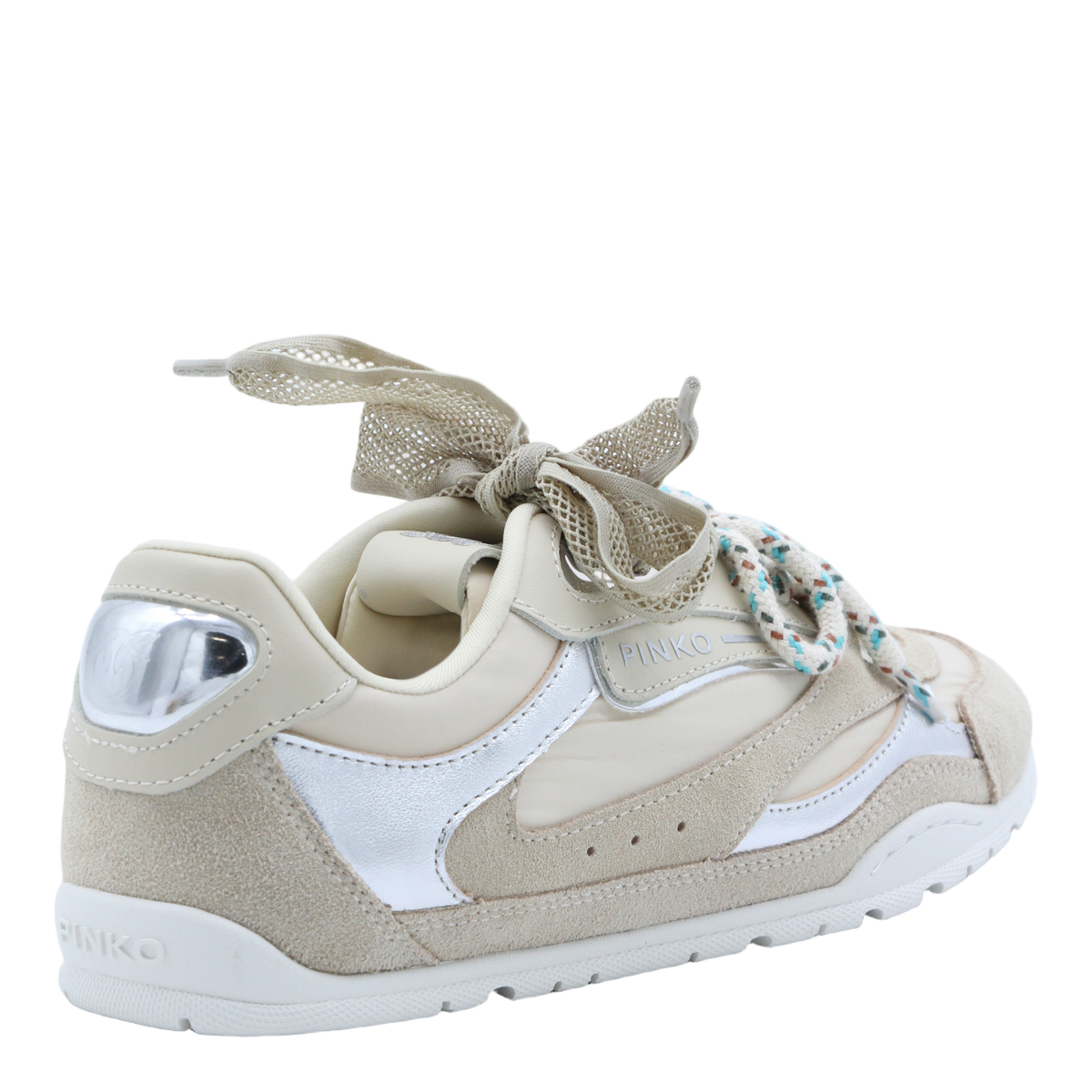 Sporty Sneakers With Suede And Smooth Textures