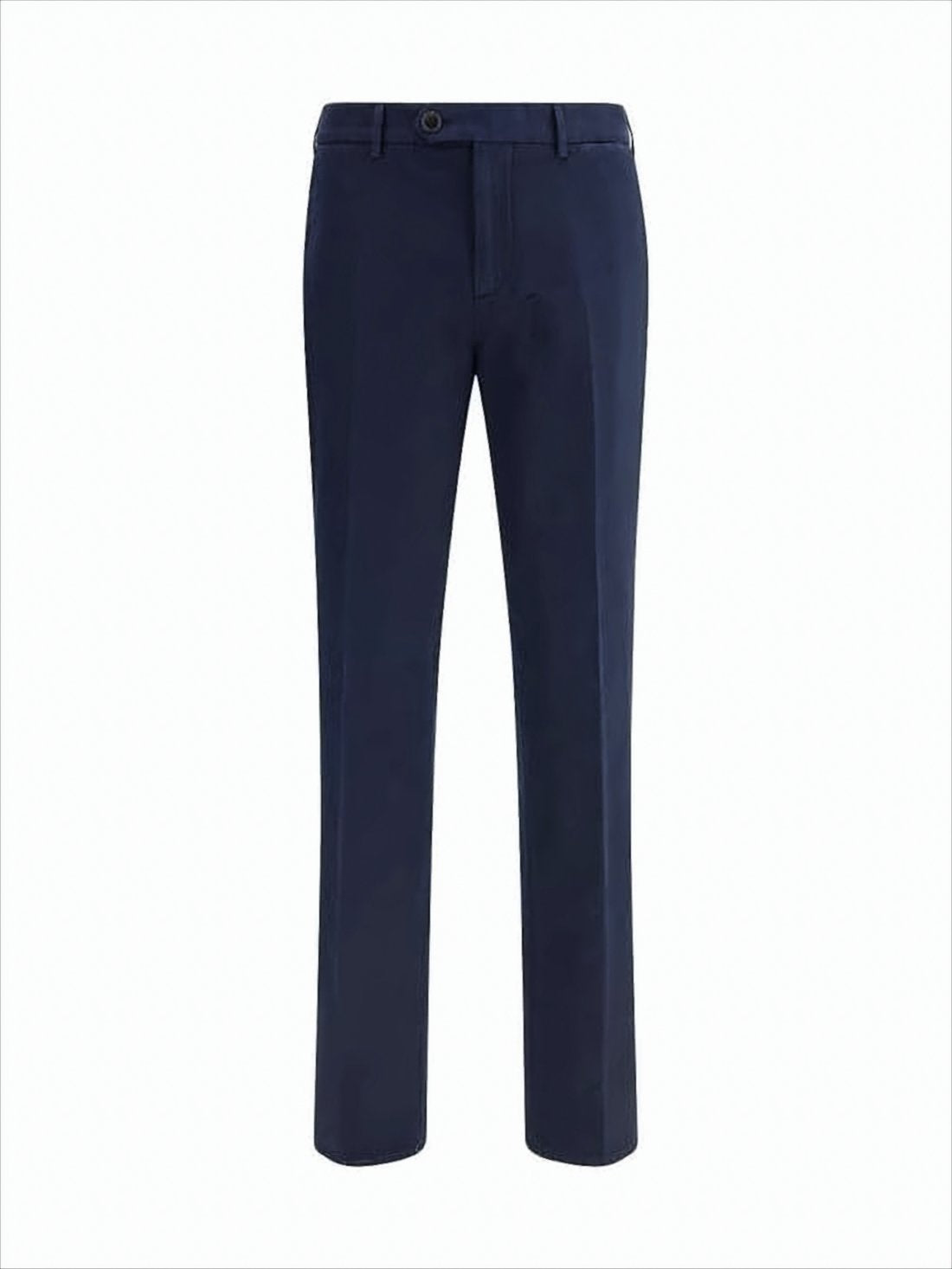 Refined Tailored Straight Pants with Button Details