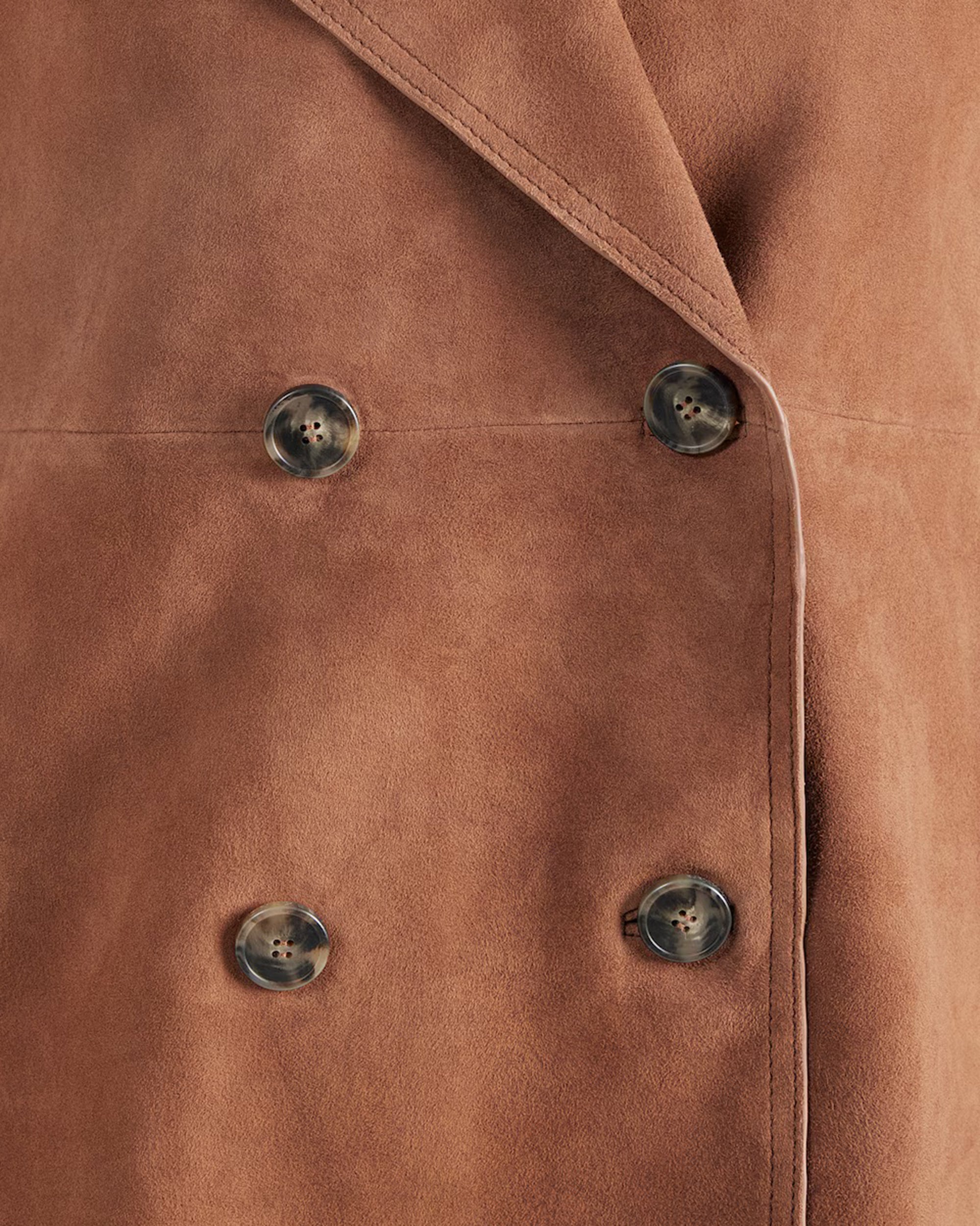 Sospiro Terracotta Double-Breasted Jacket