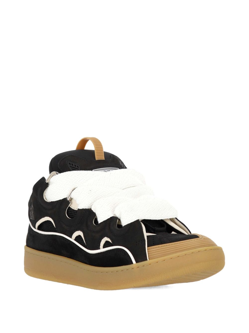 Low-Top Sneakers with Wave Detail