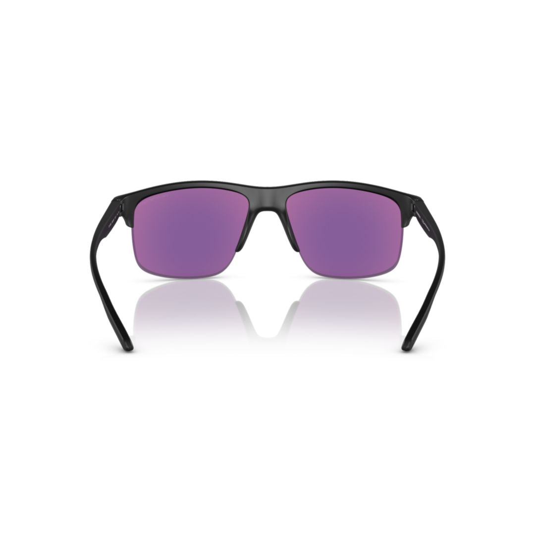 4188u Sole Semi-Rimless Black Sunglasses with Gradient Lenses