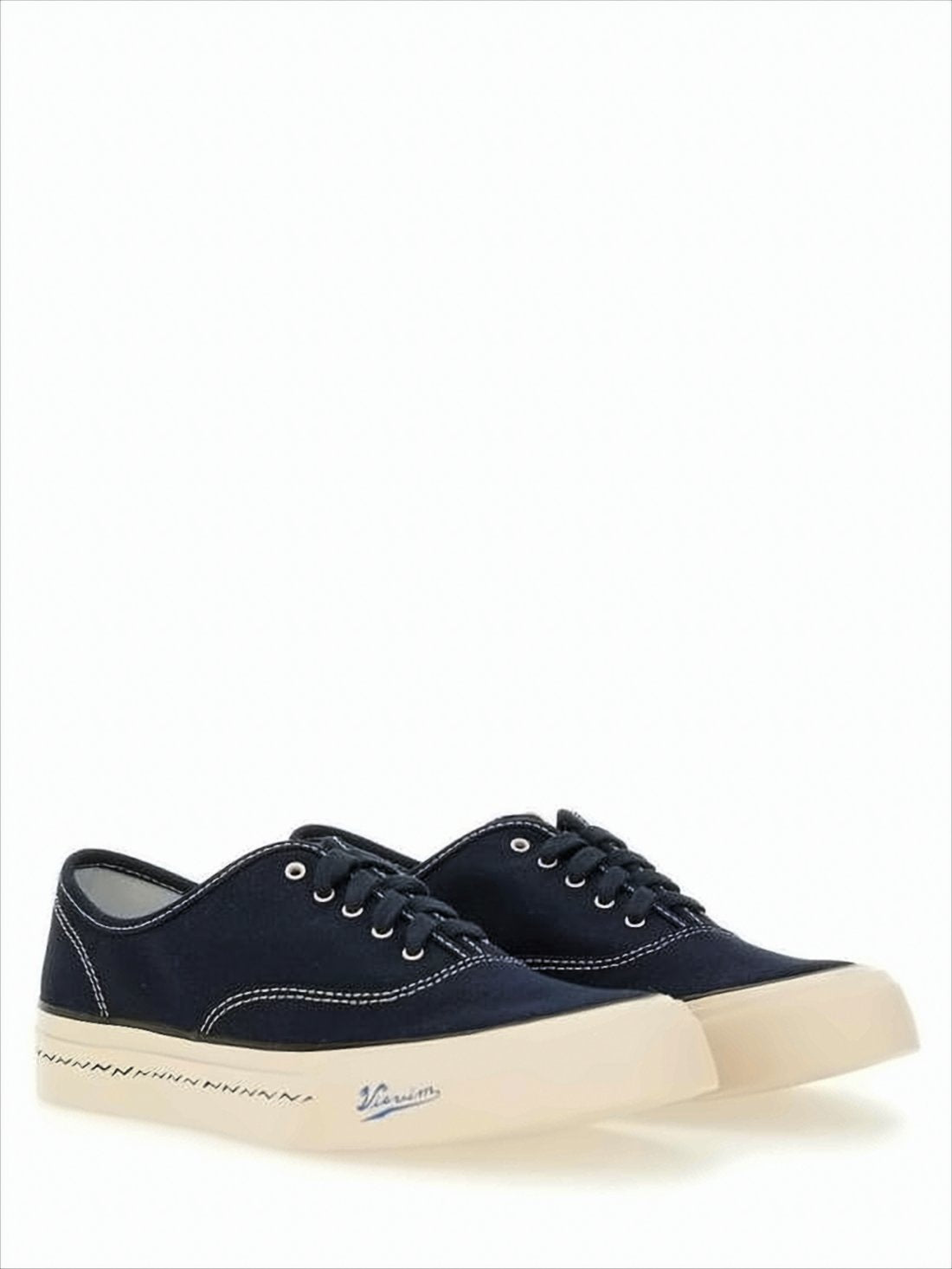 Canvas Upper Sneakers with Contrasting White Details