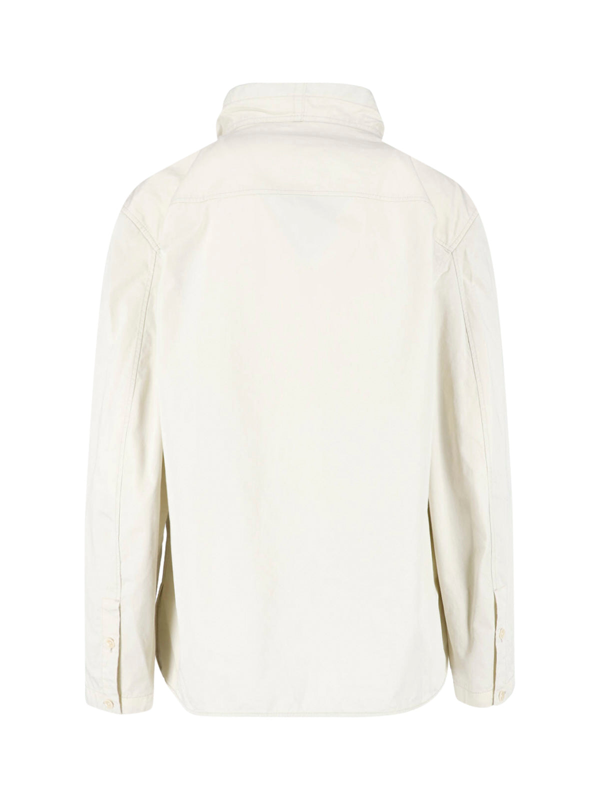 White High Neck Extended Tie Top