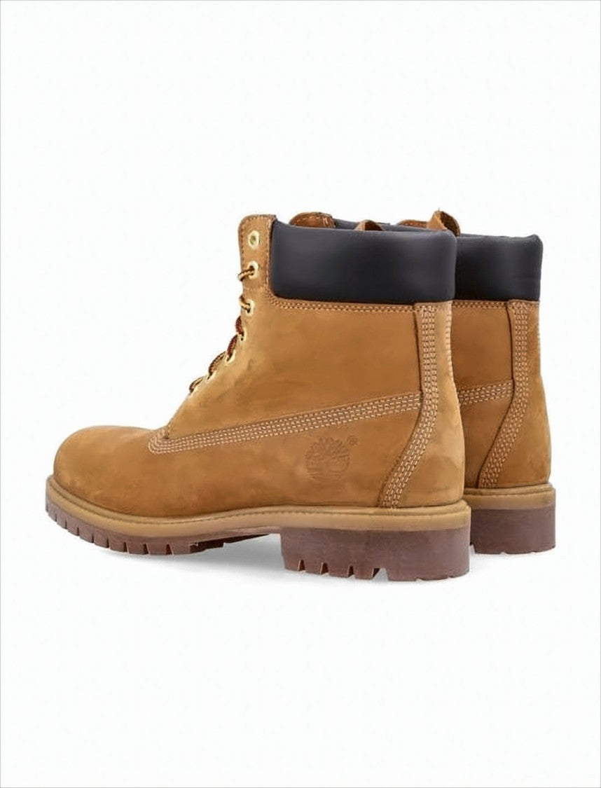 Ankle-High Boots with Padded Collar