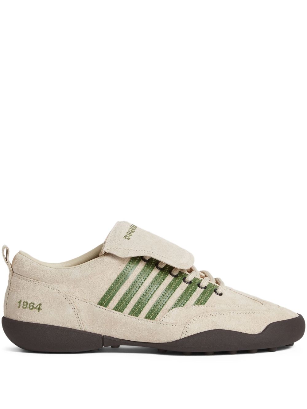 Jasnobrązowe zamszowe sneakersy