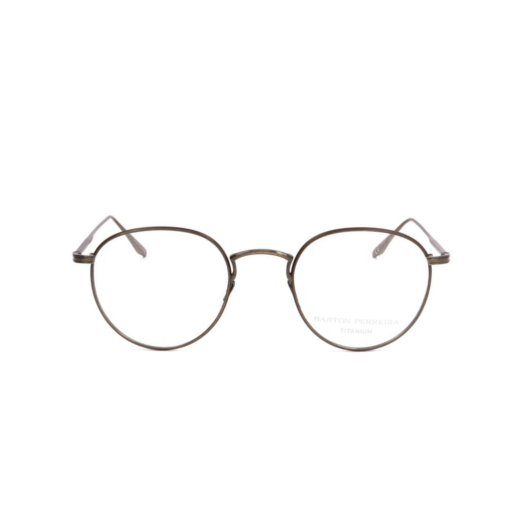 Bp5036 500ax Thin Round Metal Eyeglasses with Adjustable Nose Pads
