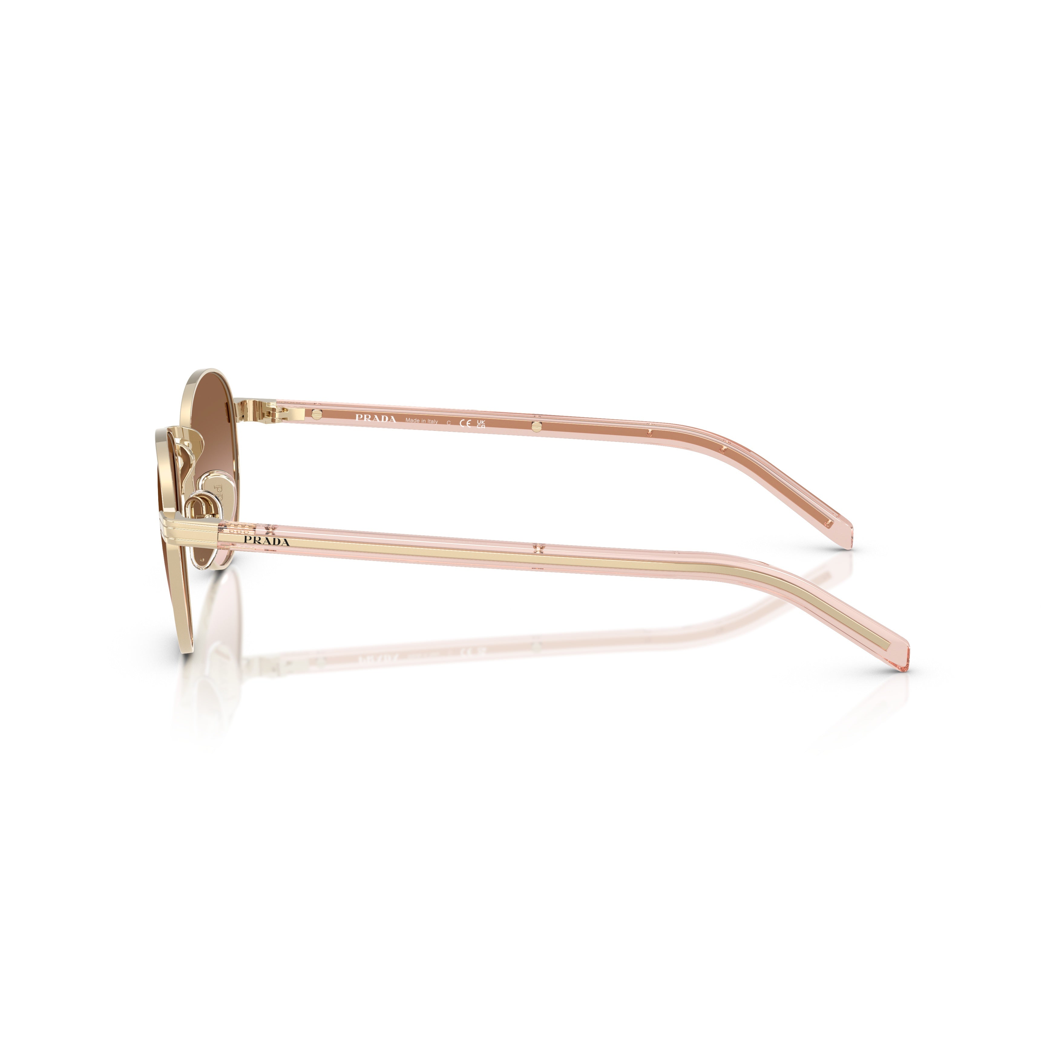 0pr B52s Round Gradient Brown Lens Sunglasses