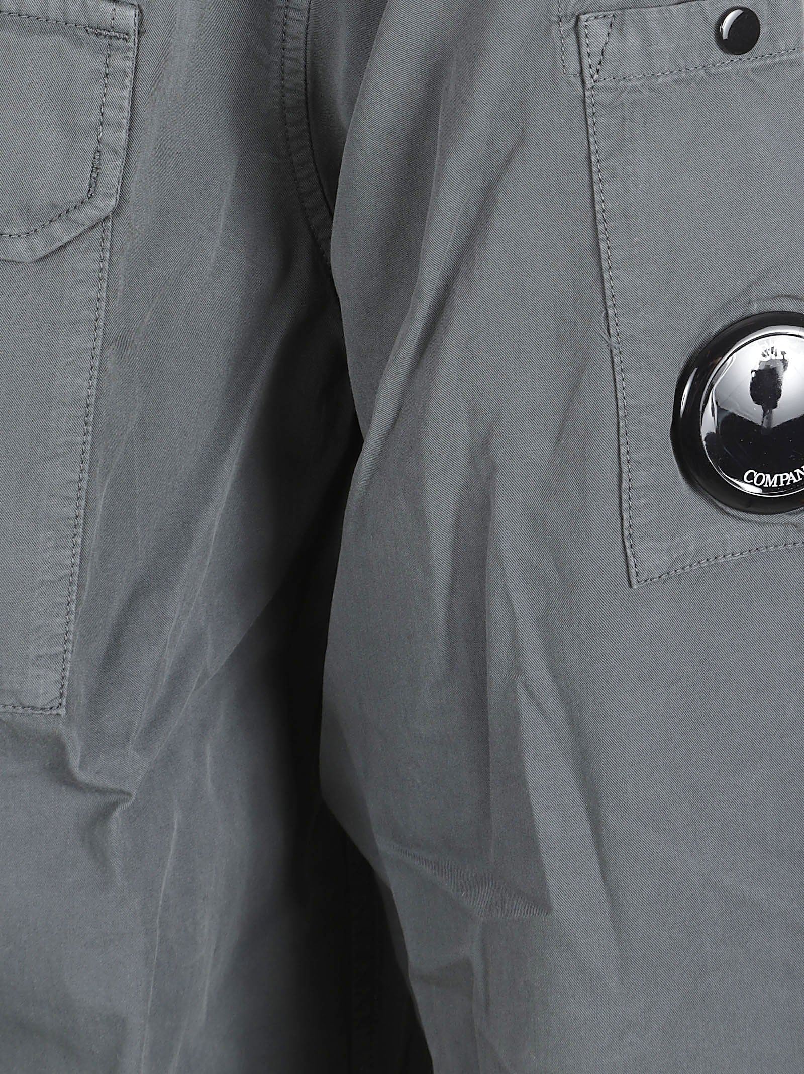 Button-Down Grey Shirt with Structured Collar