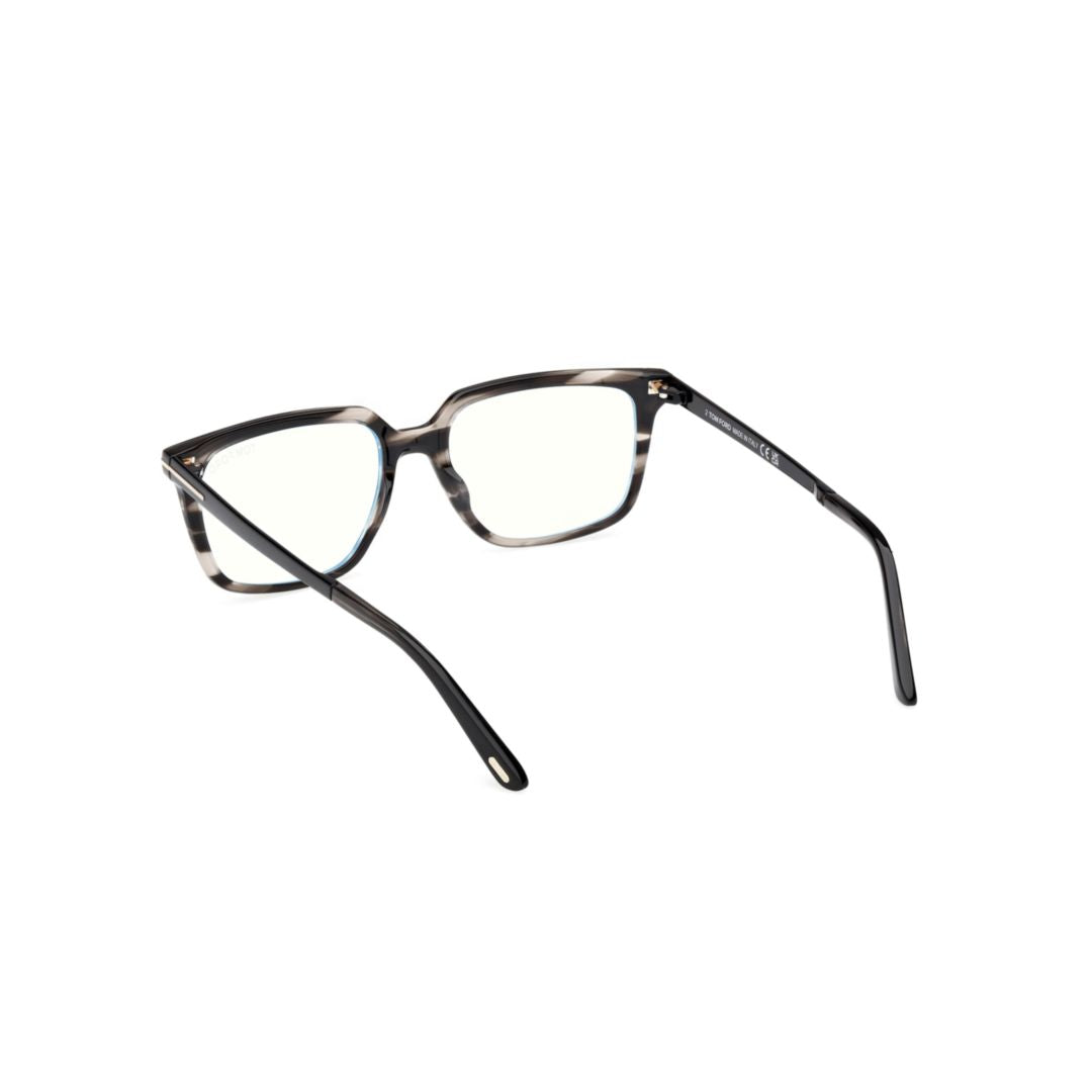 Ft6039-B Tortoiseshell Rectangular Frame Eyeglasses