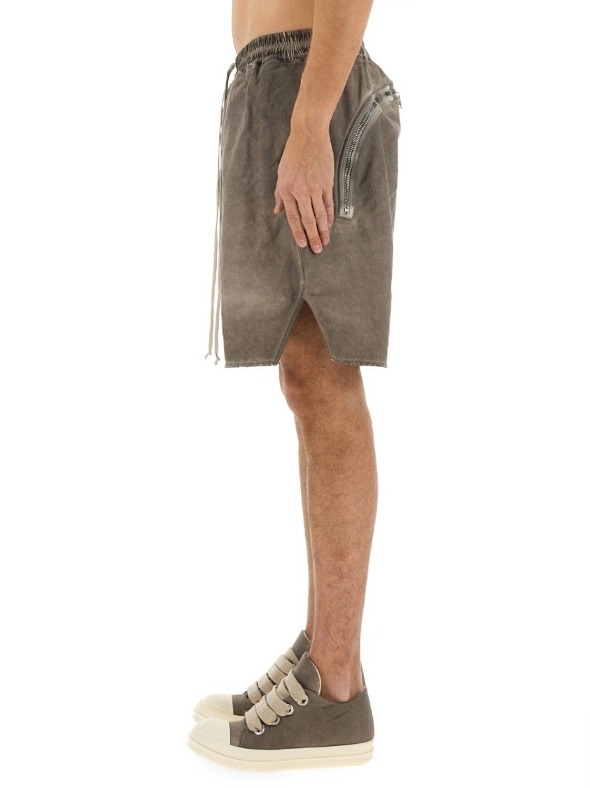 Zippered Bermuda Shorts