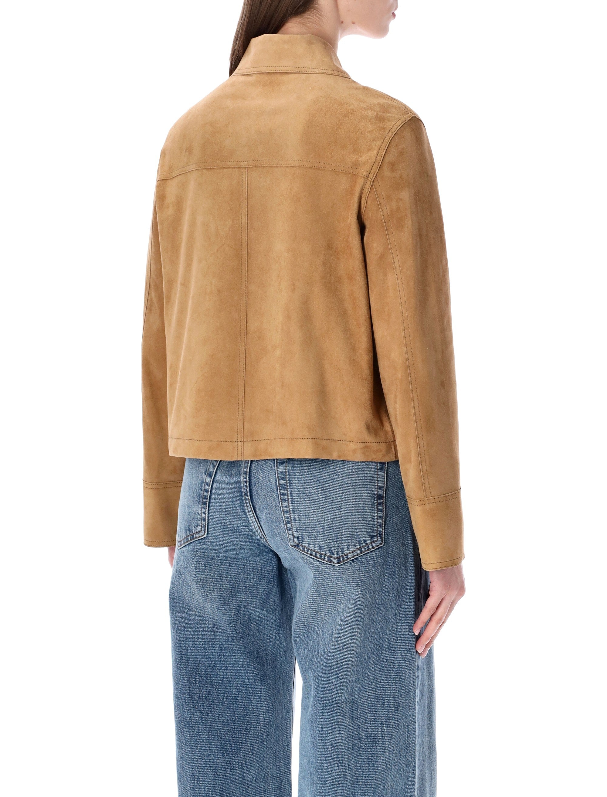 6.6.44 Suede Cropped Jacket