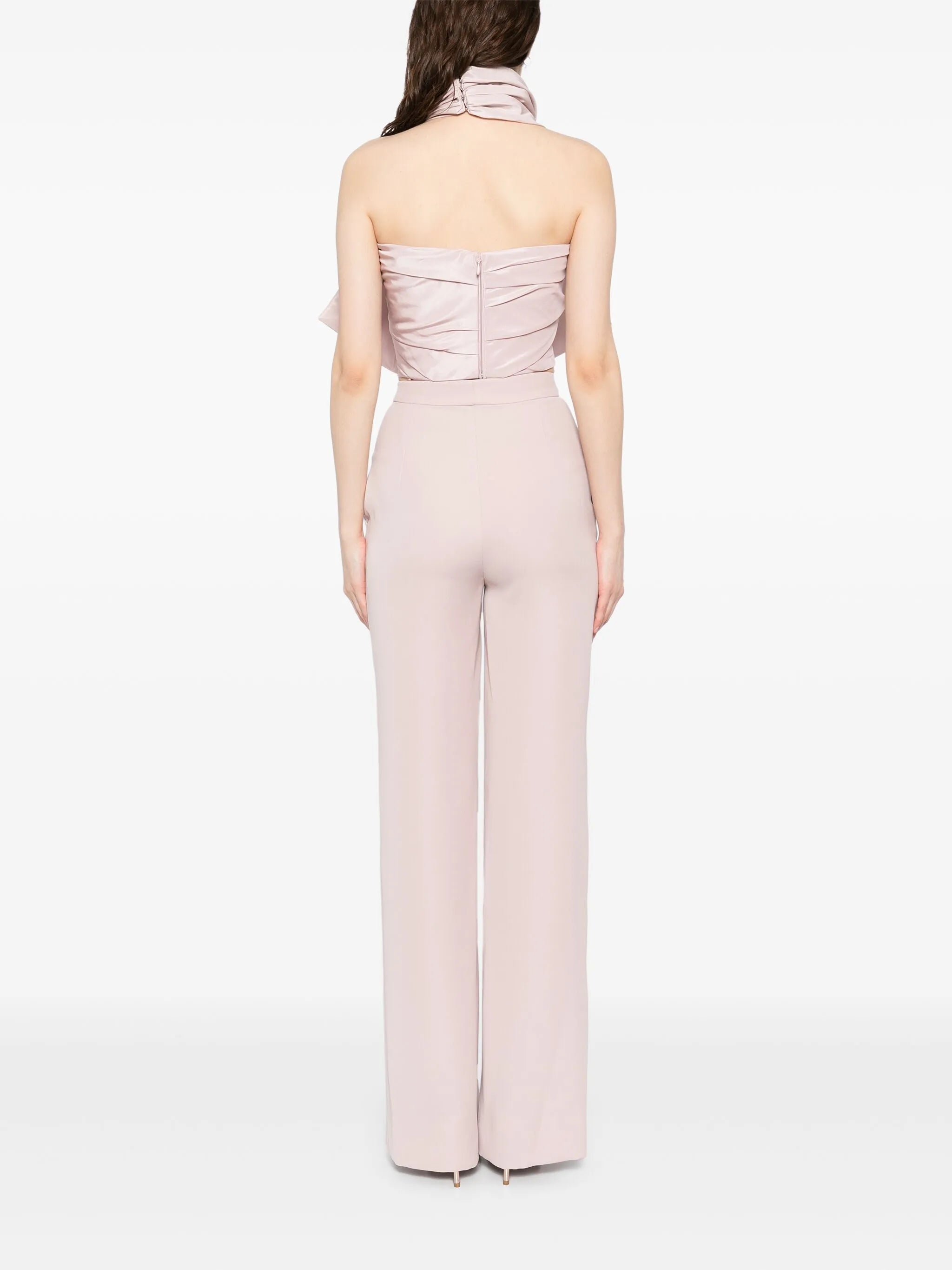 Strapless Draped Bow Set